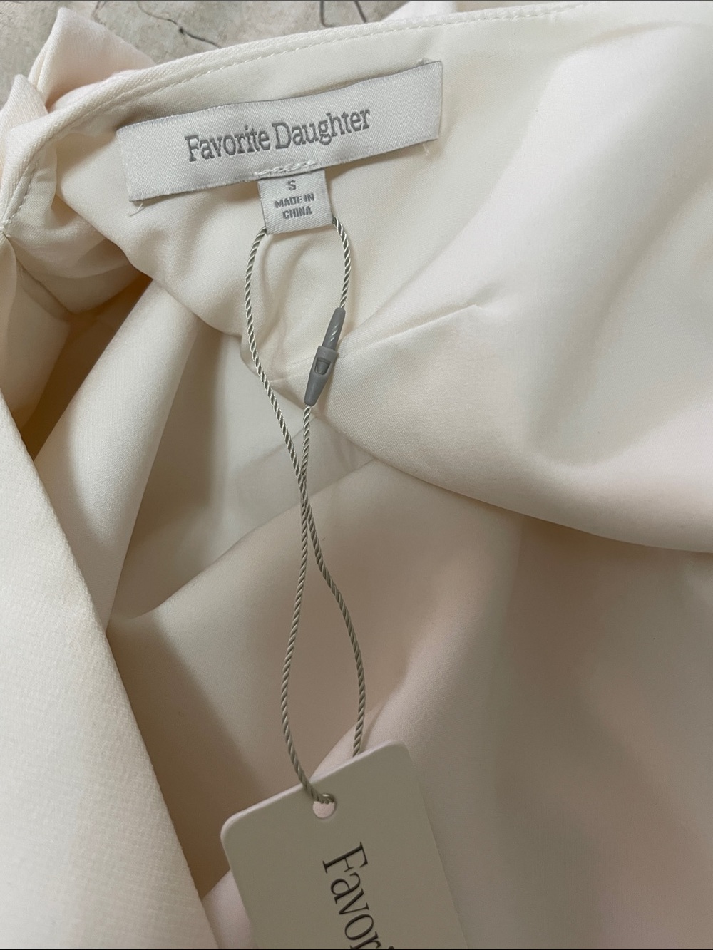 Favorite Daughter THE MEET CUTE DRESS S Ivory NWOT - Picture 7 of 7
